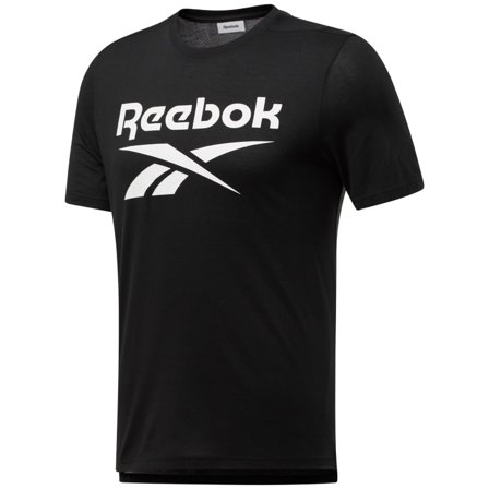 Reebok Men's Workout Ready Supremium Graphic Tee Men Short sleeved fitness sweater Black S
