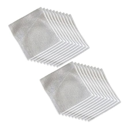 20 grå multifunktionelle karklude af metaltråd, fremstillet af højkvalitets nylon.