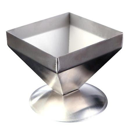 1 kpl Neliömäinen Torni Muotoinen Lihamuotti Astiamuotti Käytännöllinen Astiamuotti Keittiölle Hopea 8X8CM Silver 8X8CM