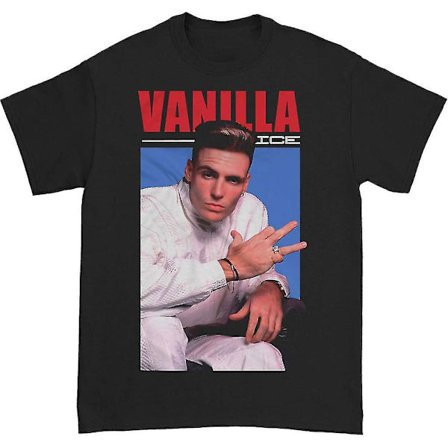 Vanilla Ice Couch På Vintage Black - T-shirt T-shirt Kläder