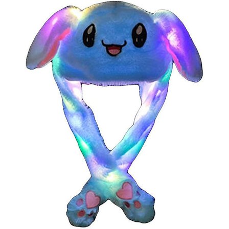 Piao Bunny Hat - Liikkuvat Korvat, Hyppivä Hattu, Pehmoinen Jänishattu, Söötti Lakki Kynsillä Naisille ja Tytöille