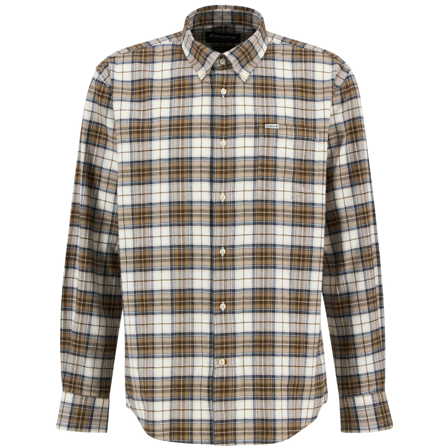 Barbour M's Telfield Regular Checked Shirt Stone