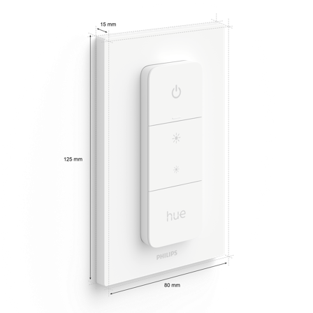 Philips Hue DIMMER SWITCH Strømbryter hvit, Strømbrytere & vegguttak