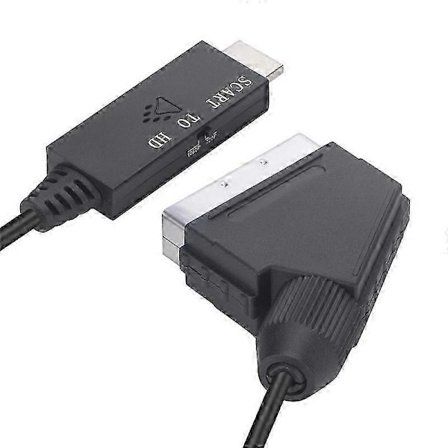 Scart till HDMI-kompatibel TV Ljud Video Adapter 1080P/720P Konverteringssladd Kompatibel med HDTV Stb Dvd Konverteringsutgåva 0627