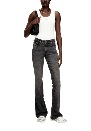 Diesel Bootcut Jeans 1969 D-Ebbey 0ADBE Dam Grå 27W30L