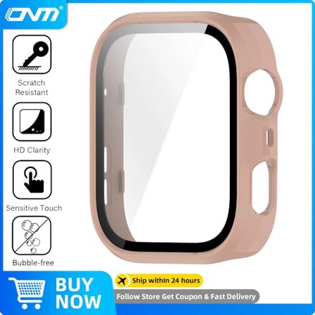 Glass+Case kompatibel Huawei Watch Fit 4/4 Pro Härdat Glas Skärmskydd & Hård PC Skyddande Stötfångare kompatibel Huawei Fit4 Tillbehör