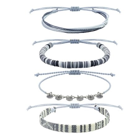 Strand Ankelkæde til Kvinder - Justerbar Flettet Snøre Ankelkæde, Vandtæt Surfer Smykke til Sommer (Håndlavet)