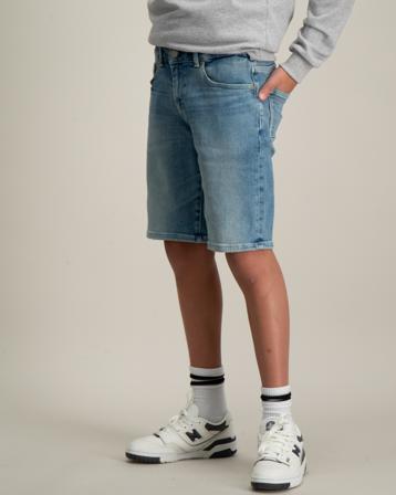 Scotch & Soda Strummer slim fit short – Green wave Blau Shorts Jungen - Kidsbrandstore