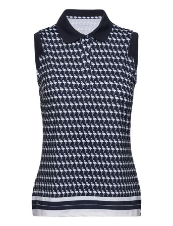 Deni Sleeveless Poloshirt T-shirts & Tops Polos Blå Röhnisch*Betinget Tilbud