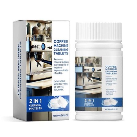 Rengöringstabletter för kaffebryggare Effektiv avkalkning för espressomaskiner Multipurpose rengöringsmedel för kaffeapparater