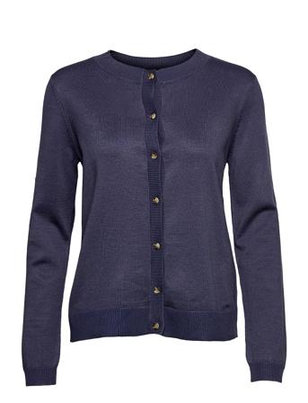 Srmarla Cardigan Knit Stickad Tröja Cardigan Blå Soft Rebels