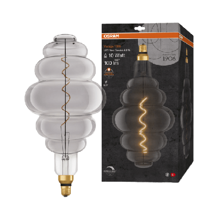 Osram Nest DIM Spiral Smoke E27 Vintage 1906 LED-lampor & ljuskällor Grå ONESIZE