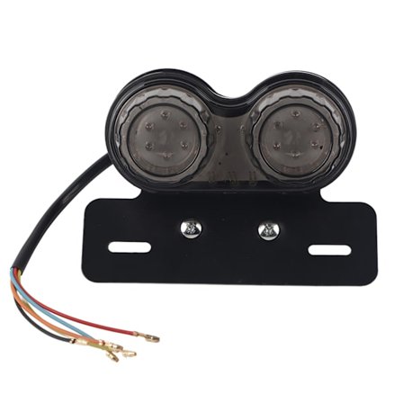 Motorcykel LED Baklampa Bromsindikator Blinkers Anpassad Cafe Racer Röd