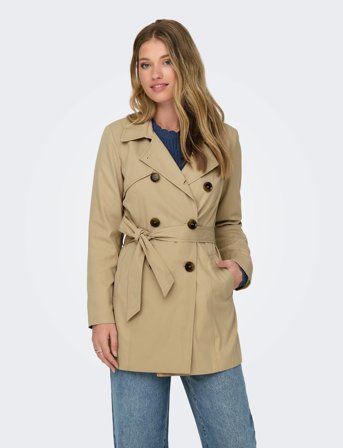 ONLY Onlvalerie Trenchcoat Otw - Brown - L