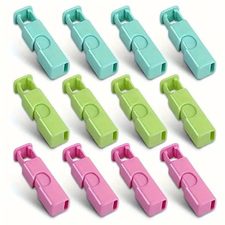 12 stk. brødposeklemmer, bagelposeklemmer, forseglingsklemme, let at klemme og låse, til forsegling af forskellige poser, hjemmekøkkentilbehør