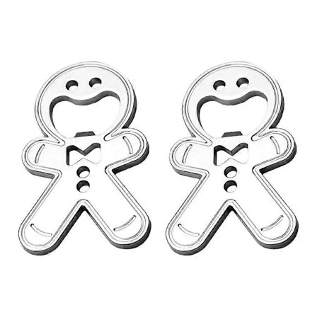 2 kpl Olutpullon Korkinavaaja Oluenavaustyökalu Piparkakkumies Muotoinen Oluenavaaja