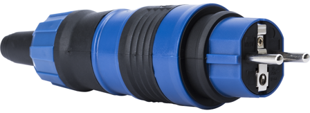 Gelia 4000126311 Stickpropp för utomhusbruk, med jord, Anslutningsdon & kablar