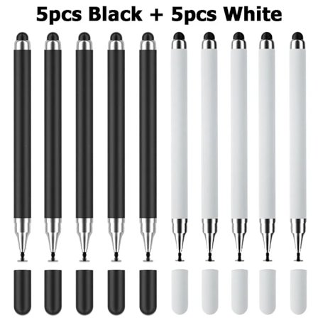 10 st Universal Stylus Penna 2 i 1 Ritningsskärm Surfplatta Penna för IPhone IPad Kapacitiv Touch Penna för Samsung Android Telefon