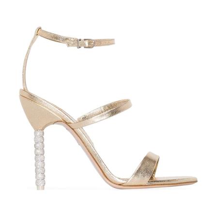 Sophia Webster, Sandals With Heel Beige, Dames, Maat:37 EU