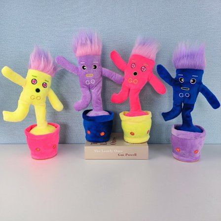 Korvmonsterdocka kan spela in och dansa lysande plyschleksak rose red