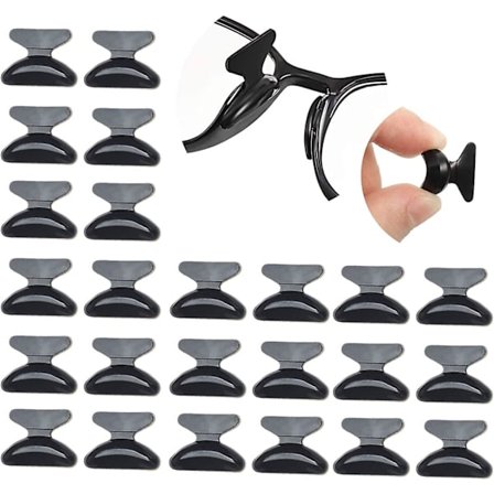 Skridsikre næsepuder Silikone Sommerfuglform - 13 Par Bløde Skridsikre Selvklæbende Næsepuder Til Læsebriller Solbriller Briller - Super Klæbende 