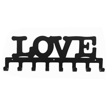 Smedejerns knagerække, fem-leddet krog, bogstav håndklædekrog (E-type),