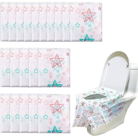 20 Pack Large Size Potty Seat Cover Potty Protectors Disposable Toilet Seat Cover Waterproof Lh-1