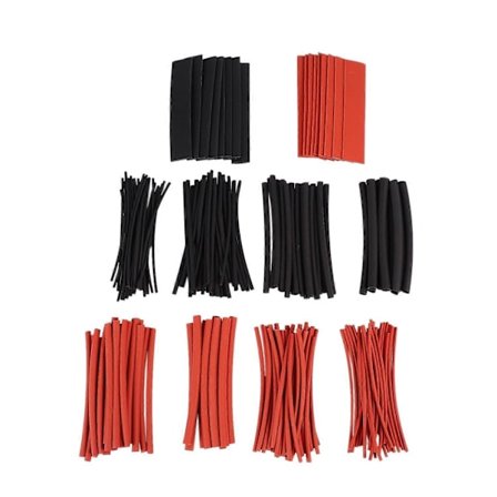 200 kpl pussi musta punainen lämpökutistuva putki halogeeniton palonestoaine eristysputki vedenpitävä H