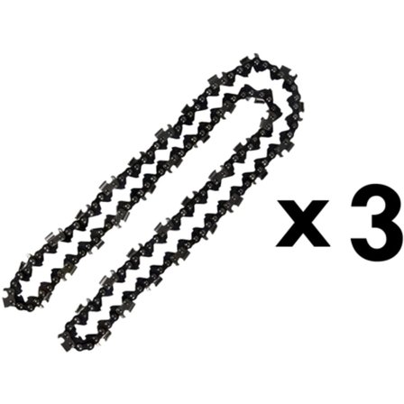 Sats med 3 kedjor 76 länkar för motorsåg