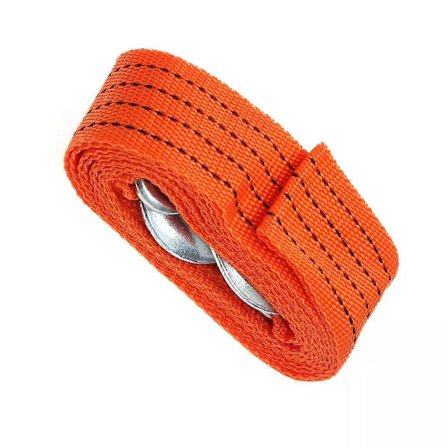 Bogserlina med bärväska, 3 ton Nödbogseringsvinschkabel med krok för terrängkörning