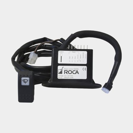 Wiper control box for wiper motor with switch Roca Wiper Control Box, 12/24 V, for 1 Roca wiper motor