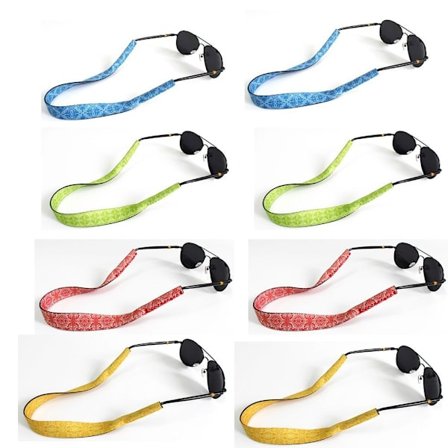 8 STK Halsspenne Snor med justerbare briller Snorbrille