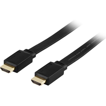 Deltaco HDMI med Ethernet-kabel - HDMI (hann) til HDMI (hann) - 10 m - svart