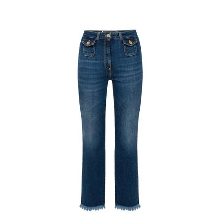 Elisabetta Franchi Byxor blå, Dam Flare Jeans, Dam, Storlek: W26