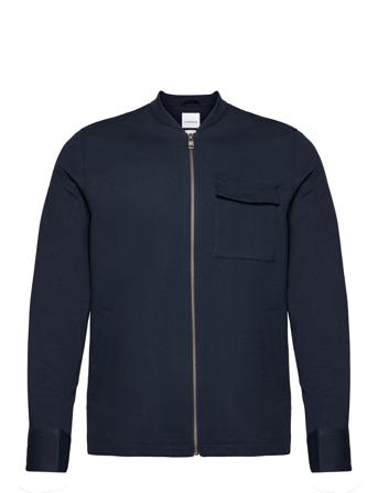 Superflex Overshirt Piqué Overshirts Blå Lindbergh
