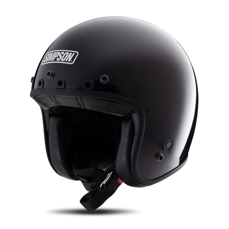 Casco Jet Simpson Chopper Nero M