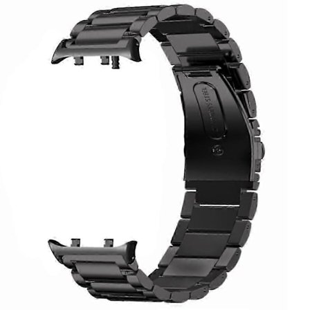 Huawei Watch D2 -kellon korvaava ranneke, kolmiosainen kiinteä ruostumattomasta teräksestä valmistettu ranneke