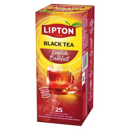 LIPTON Te English Breakfast, svart, 25 inslagna tepåsar 25/fp - Lyreco - Kök och servering - Kaffe och te - Te
