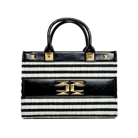 Elisabetta Franchi, Handbags Zwart, Dames, Maat:ONE Size,leer