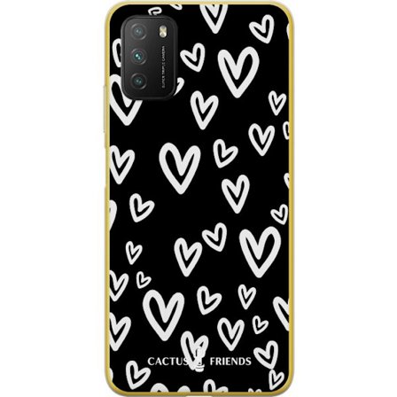 Yhteensopiva Puhelinkuori Xiaomi Xiaomi Poco M3 Cactus and Friends - Handdrawn Love Chaos