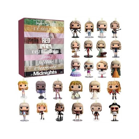 Julkalender med söta mini-personer Ryggsäcksdekoration Hängsmycke för Taylor-2