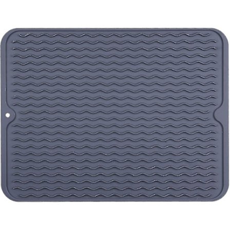 Silikon Opvaskemåtte, Drænbræt Måtte Til Køkkenbord, Nem At Rengøre Varmebestandig Måtte (sort)