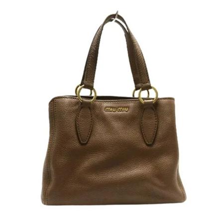 Miu Miu Pre-owned, Pre-owned Handbags Bruin, Dames, Maat:ONE Size