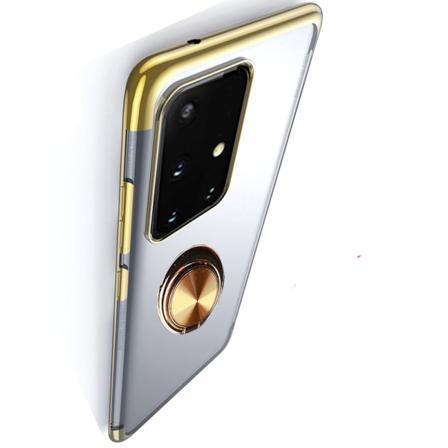 Exklusivt Skyddsskal Ringhållare - Samsung Galaxy A71 Guld