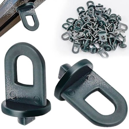 Drivhuskrog Plast Drivhus Twist Clips 50 stk. Drivhusclips Skyggeclips Til Hængende Kurv Potte