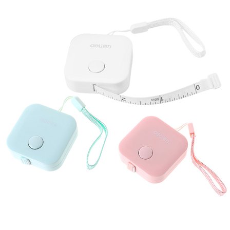 Bärbart måttband med låsstift, tryckknapp, indragbart kroppsmåttband, mjuk linjal 150 cm för kroppsmätningar