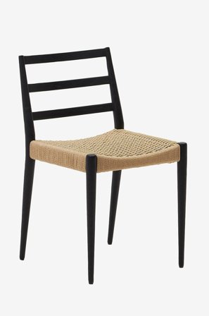 Kave Home - Spisebordsstol - Analy 2-pak - Sort - Stole - Fra Homeroom