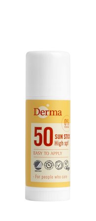 Derma Solstift SPF 50 15 ml, Skincare, Solcreme, Solcreme Til Ansigtet