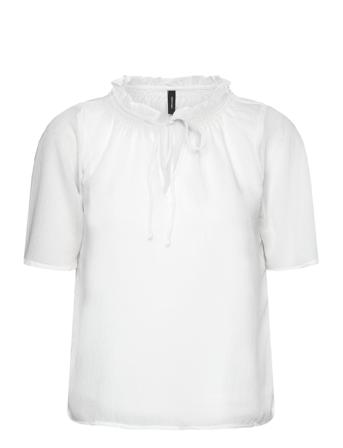 Vmemilie Ss Top Wvn Ce White Vero Moda