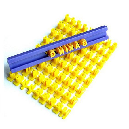 Stempel for baking - Bokstaver / Alfabet